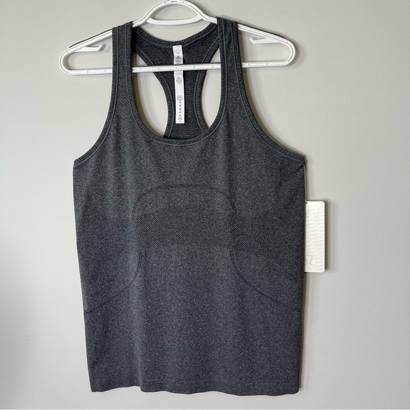 Lululemon Swiftly Tech Racerback Heathered Black Size 10 - Picture 6 of 14